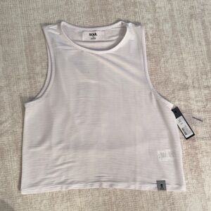 SoulCycle White Mesh Muscle Tee size S